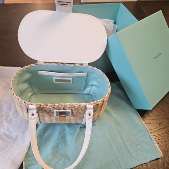 Tiffany & Co. Mini White and Tan Bags - Picture 5 of 8
